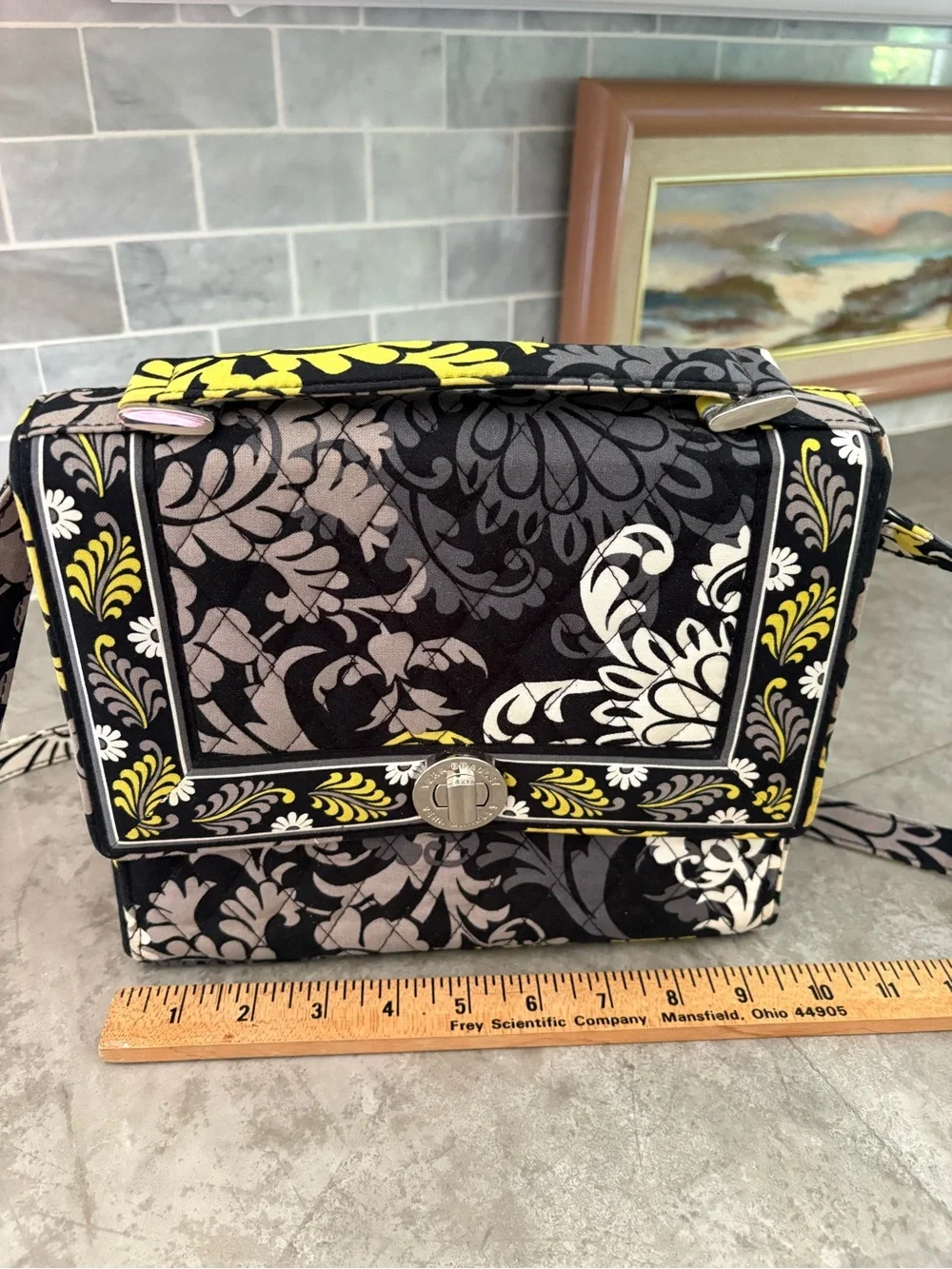 Vera Bradley Julie crossbody bag in the retired Baroque pattern